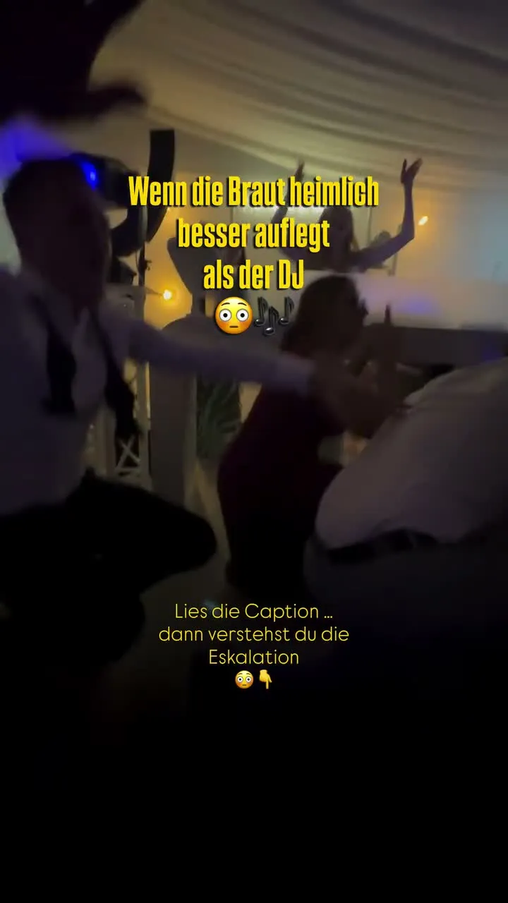 Alex Maus live auf einer Feier, Instagram-Reel